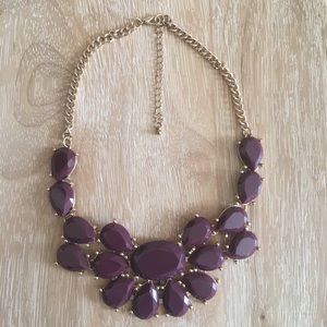 SOLD Maroon Statement Necklace